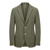 Roberto Pepe Luxury Green Cotton Men's Jacket