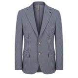 Roberto Pepe Luxury Blue Cotton Men Jacket