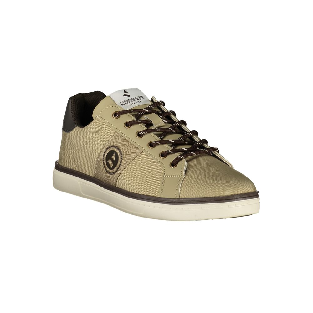 Navigare Beige Polyester Men's Sneaker