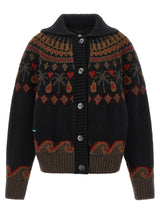 Alanui Multicolor Virgin Wool Cardigan