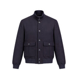 Autore Blue Virgin Wool Bomber