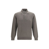 Brunello Cucinelli Brown Cashmere Polo Shirt