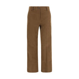 Brunello Cucinelli Brown Cotton Casual Pants