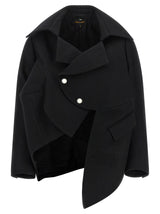 Comme Des Garçons Black Wool Blazer