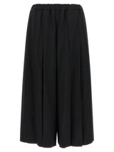 Comme Des Garçons Black Wool Casual Pants