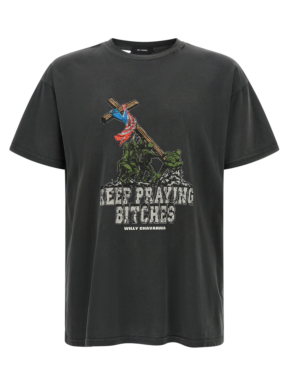 WILLY CHAVARRIA Black Cotton T-Shirt