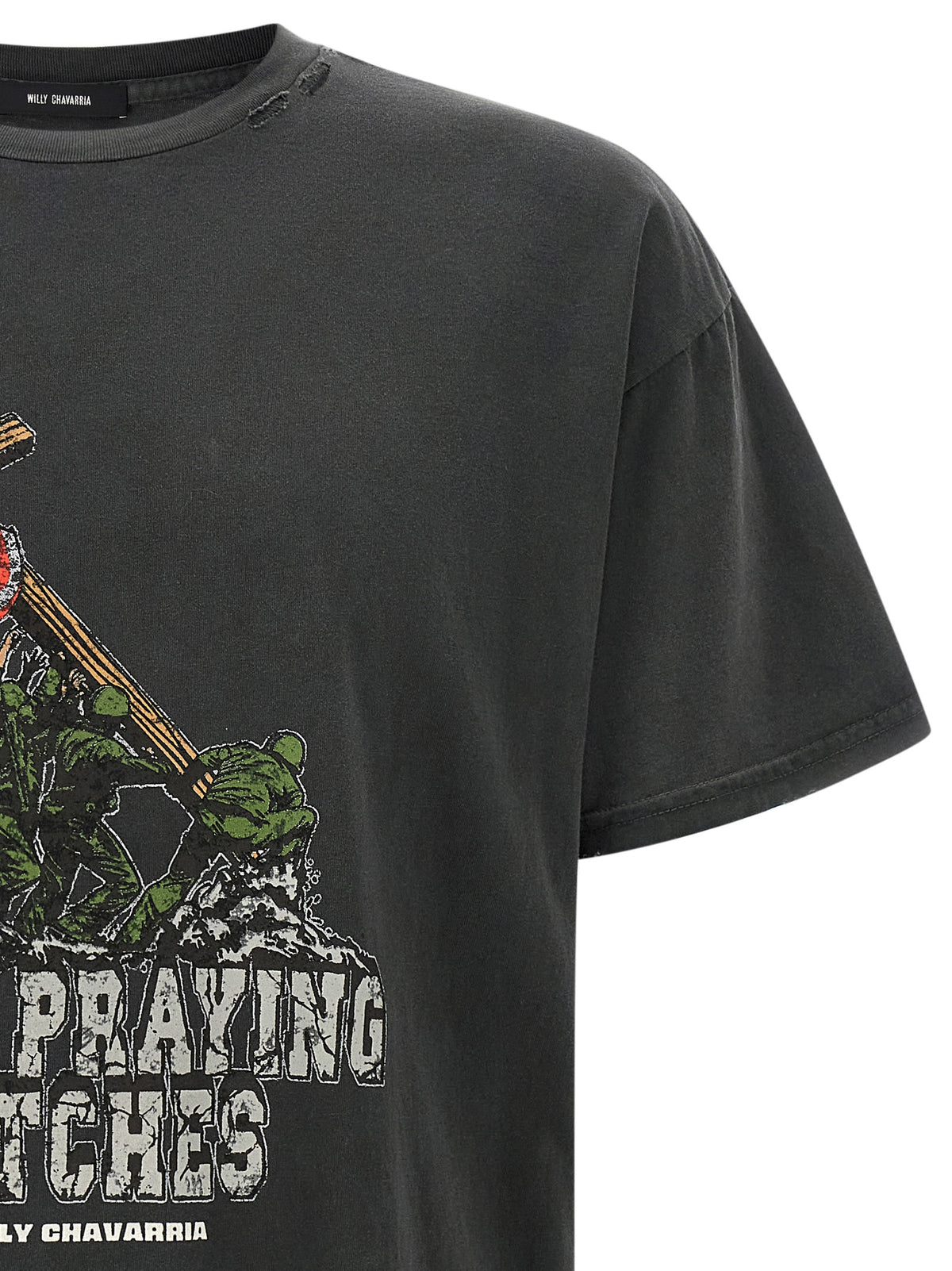 WILLY CHAVARRIA Black Cotton T-Shirt