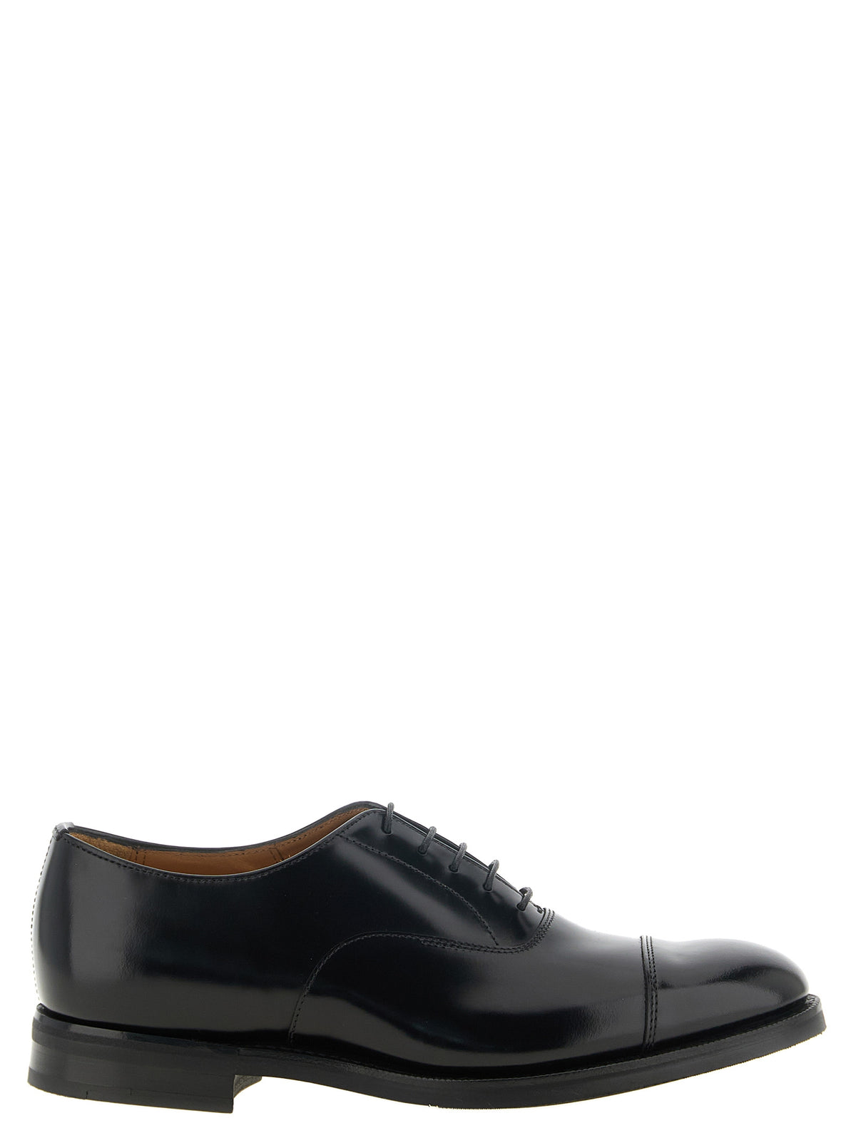 Church's Black Calfskin Oxfords And Derbies