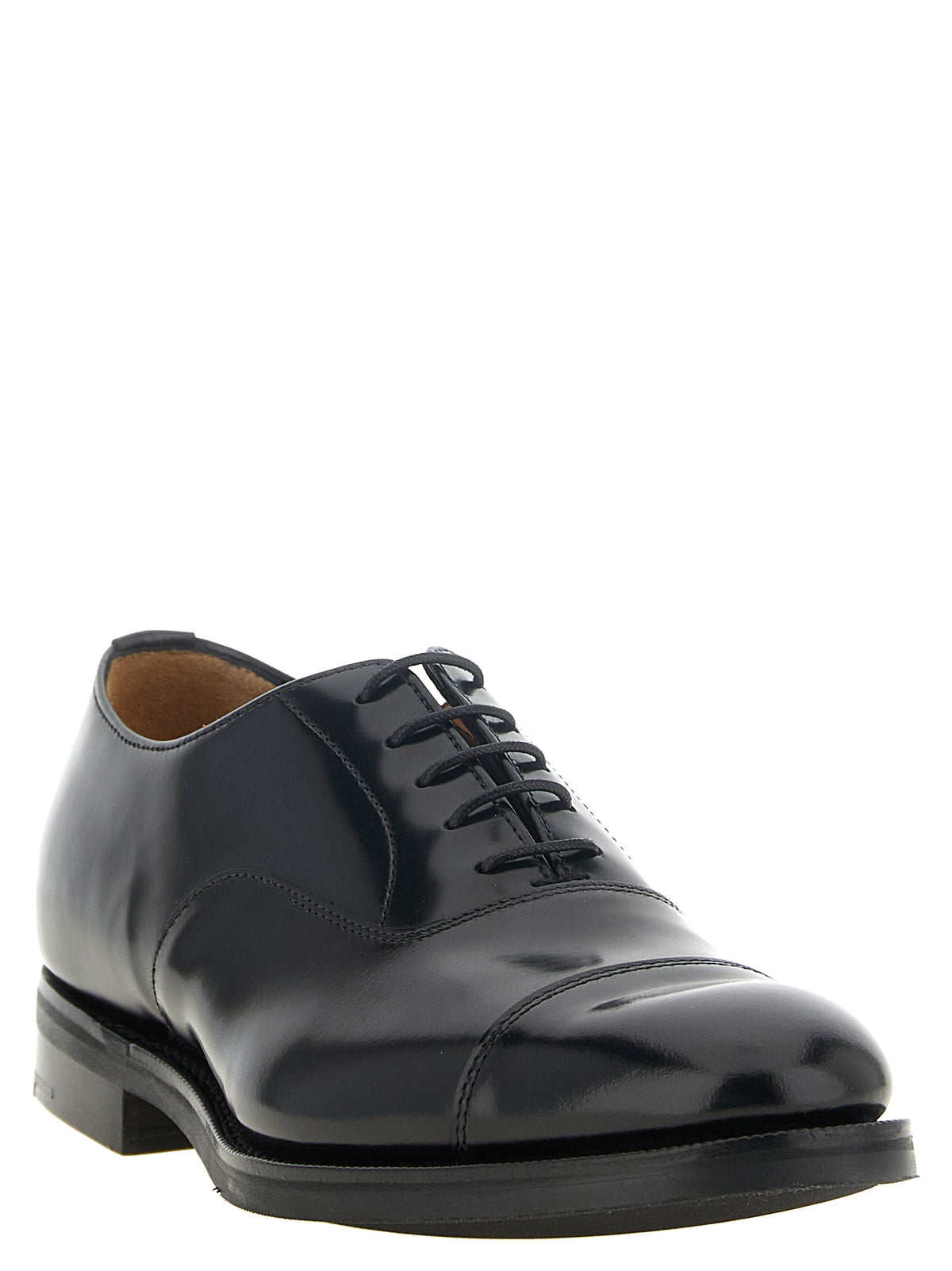 Church's Black Calfskin Oxfords And Derbies
