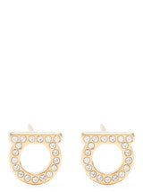 Ferragamo Gold Brass Earrings