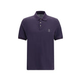 Brunello Cucinelli Purple Cotton Polo Shirt
