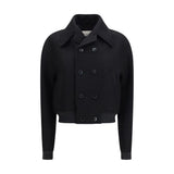 Ami Paris Black Wool Oves Aries Bomber