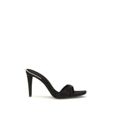 Giuseppe Zanotti Black Viscose Stiletto Heel Sandals