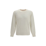 Brunello Cucinelli White Cashmere Sweater