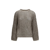 Brunello Cucinelli Beige Silk Sweatshirt