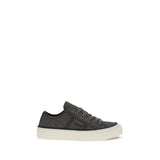 Brunello Cucinelli Gray Suede Leather Low Top Sneakers