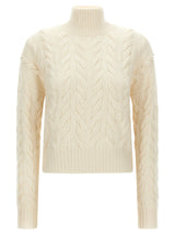Max Mara White Wool Cardigan