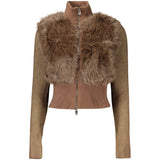 Desigual Brown Viscose Women's Sweater