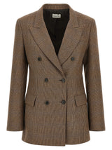 P.A.R.O.S.H. Brown Viscose Blazer