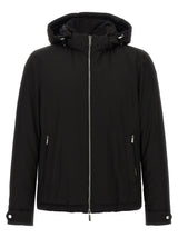 MooRER Black Wool Full-Length Jacket