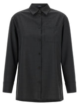 'S Max Mara Gray Wool Blouse