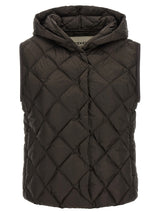 Max Mara Brown Polyester Sleeveless Jacket