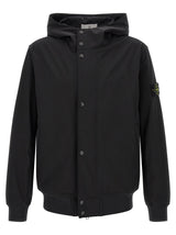 Stone Island Black Polyester Shell Jacket