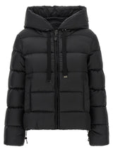 Max Mara Black Polyester Full-Length Jacket