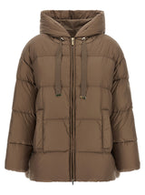 Max Mara Brown Polyamide Full-Length Jacket