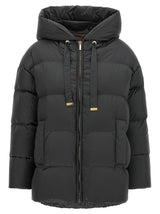 Max Mara Gray Polyamide Full-Length Jacket