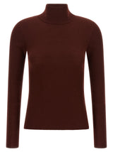 Max Mara Bordeaux Virgin Wool Cardigan