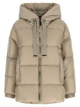 Max Mara Beige Polyester Full-Length Jacket