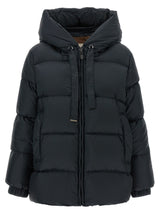 Max Mara Blue Polyester Full-Length Jacket