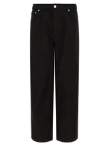 Ami Paris Black Cotton Relaxed Fit Jeans