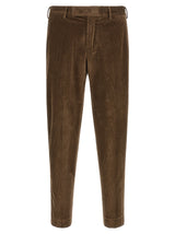 PT Torino Brown Cotton Casual Pants