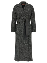 Max Mara Bicolor Virgin Wool Coat