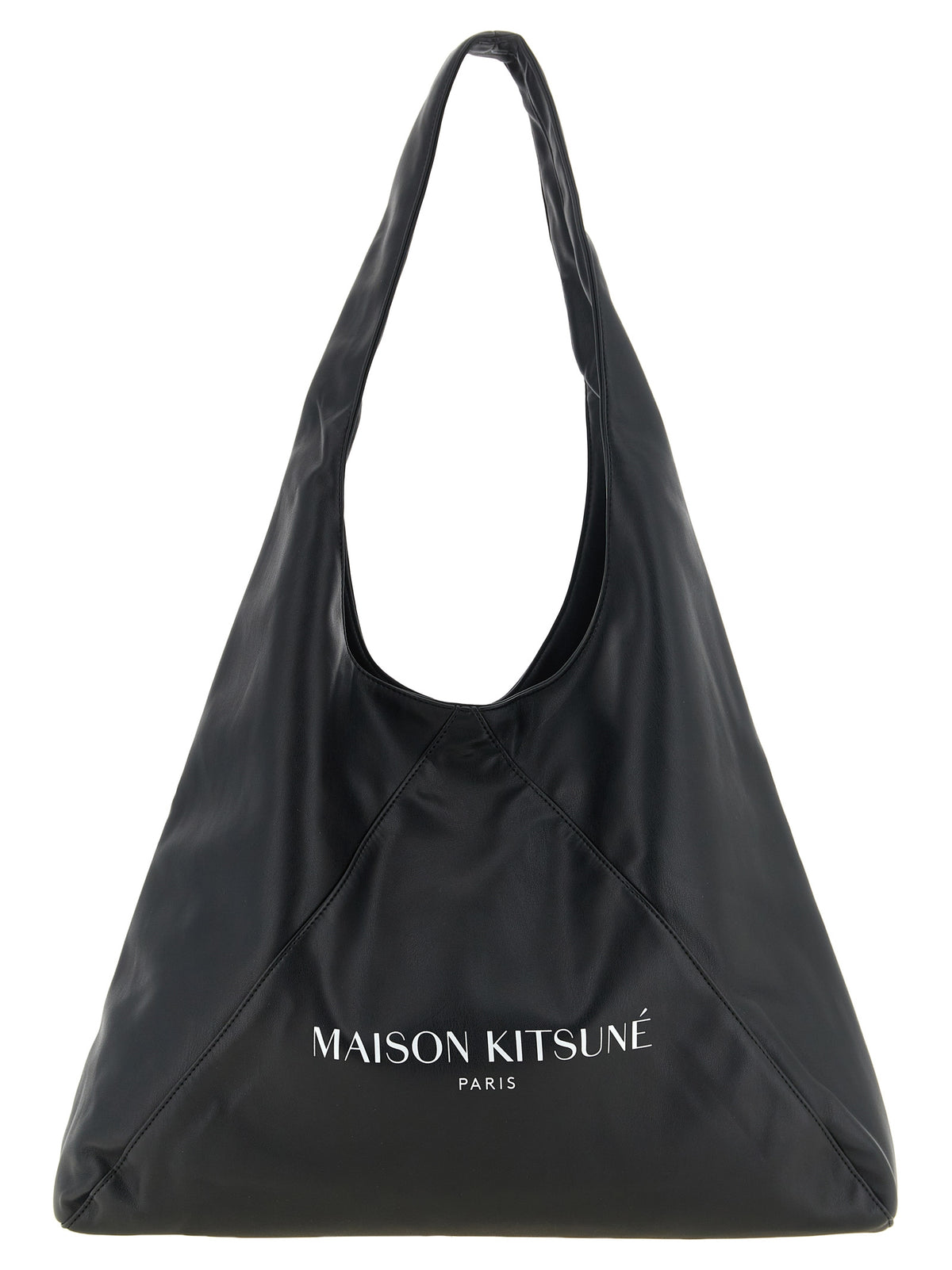 Maison Kitsuné Black Polyethylene Shoulder Bag