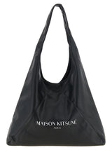 Maison Kitsuné Black Polyethylene Shoulder Bag