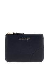 Comme Des Garçons Blue Calfskin Cardholder