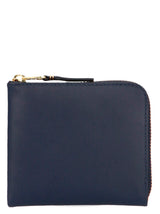 Comme Des Garçons Blue Calfskin Wallet