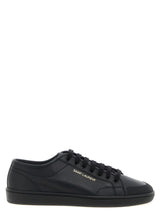 Saint Laurent Black Calfskin Low Top Sneakers