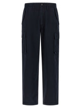 Burberry Blue Cotton Cargo Pants