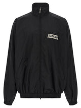 Balenciaga Black Cotton Sweatshirt with Masking Tape Print