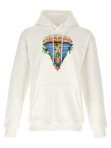 Casablanca White Organic Cotton Sweatshirt