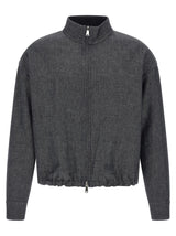 Fendi Blue Linen Denim Jacket