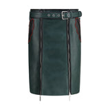 Marni Bicolor Calf Leather Bos Taurus Long Skirt