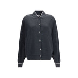 Brunello Cucinelli Gray Cotton Bomber