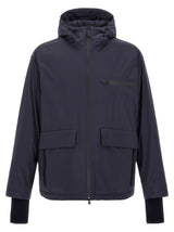 LAMINAR Blue Polyamide Shell Jacket