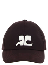 Courrèges Bordeaux Cotton Cap (Baseball Hat)