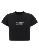 MM6 Maison Margiela Black Cotton T-Shirt